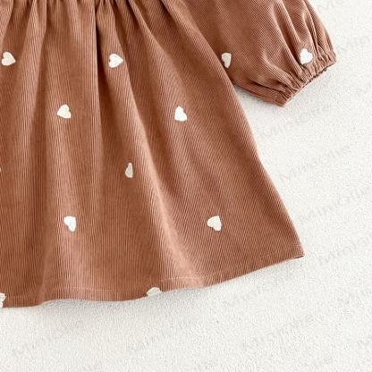 Baby Toddler Heart Print Peter Pan Collar Dress - image 13