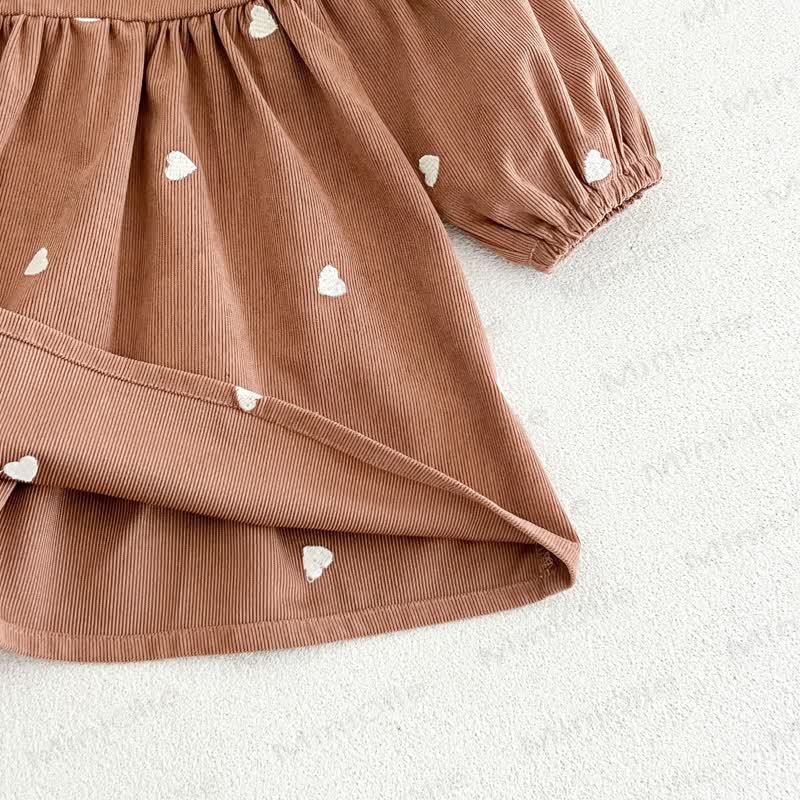 Baby Toddler Heart Print Peter Pan Collar Dress - image 14