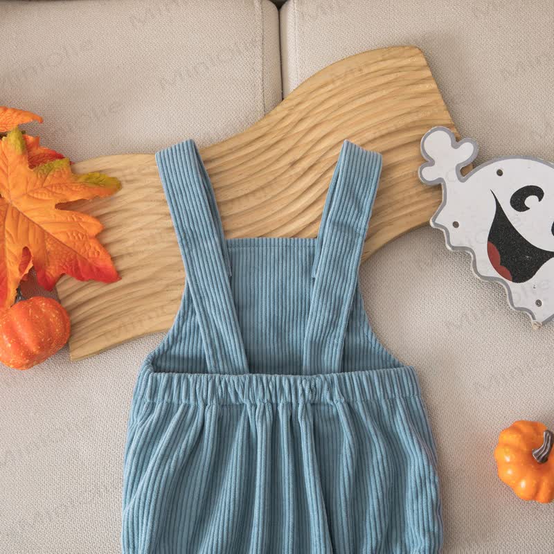 BOO Baby Halloween Corduroy Suspender Bodysuit - image 8