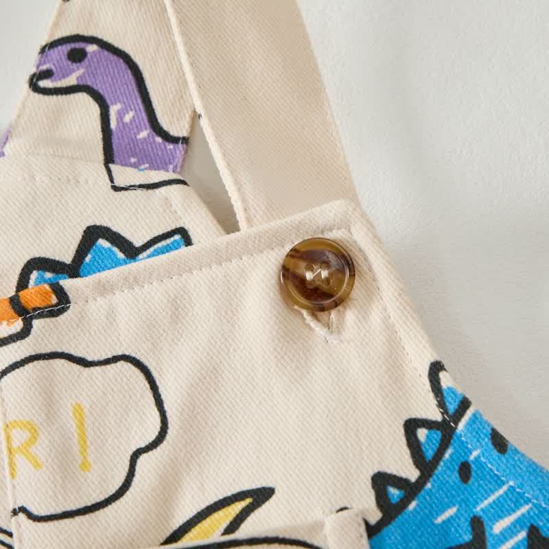 Baby Toddler Dinosaur All-Over Print Overalls - image 4