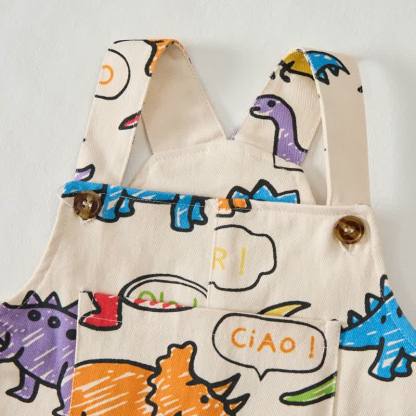 Baby Toddler Dinosaur All-Over Print Overalls - image 3