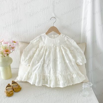 Baby Girl Flower Ruffle Dress - image 2