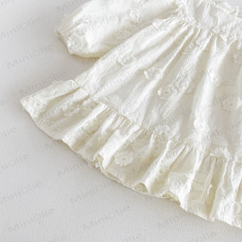 Baby Girl Flower Ruffle Dress - image 8