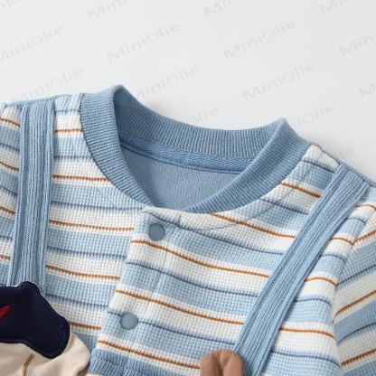 MAKING NEW FRIENDS Baby Puppy Applique Romper - image 3