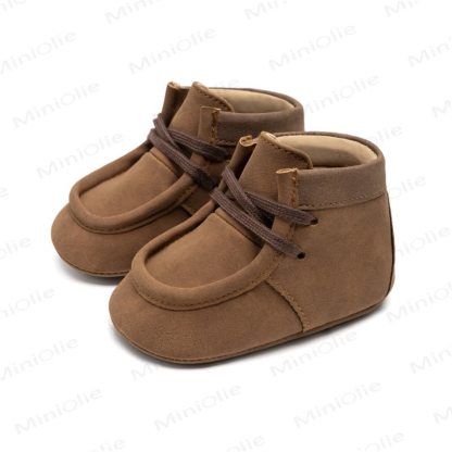 Baby First Walker Ankle Boots - Brown - 12-18M - image 22