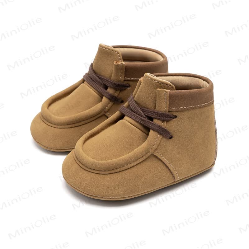 Baby First Walker Ankle Boots - Khaki - 12-18M - image 8