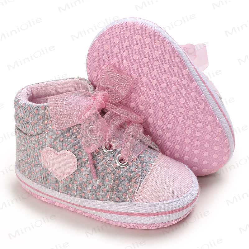 Baby Heart Dot First Walker Shoes - image 2
