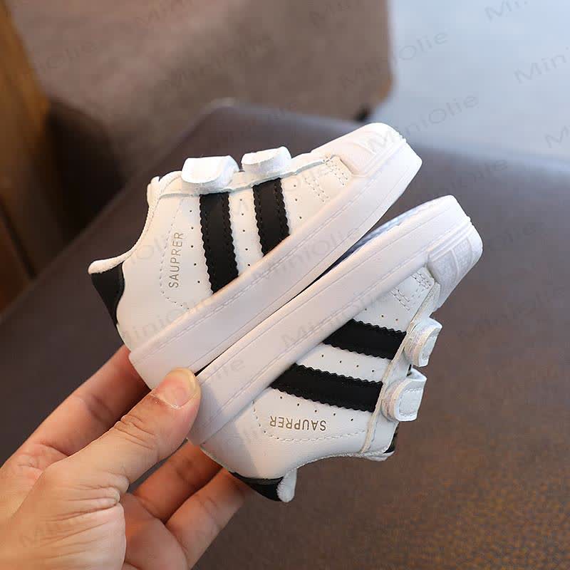 Toddler Striped Sneakers - White - 6C - image 4
