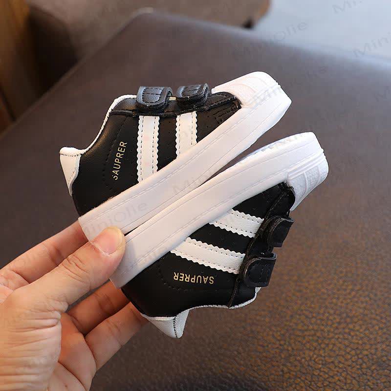 Toddler Striped Sneakers - Black - 6C - image 5
