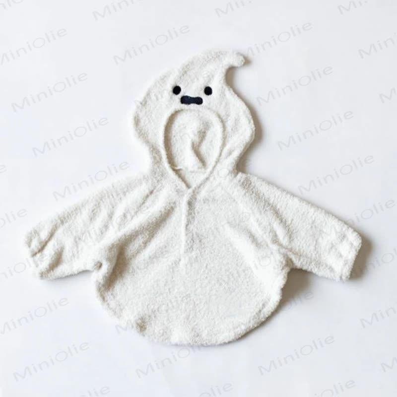 Baby Plush Halloween Hooded Top - White - 18-24M - image 5