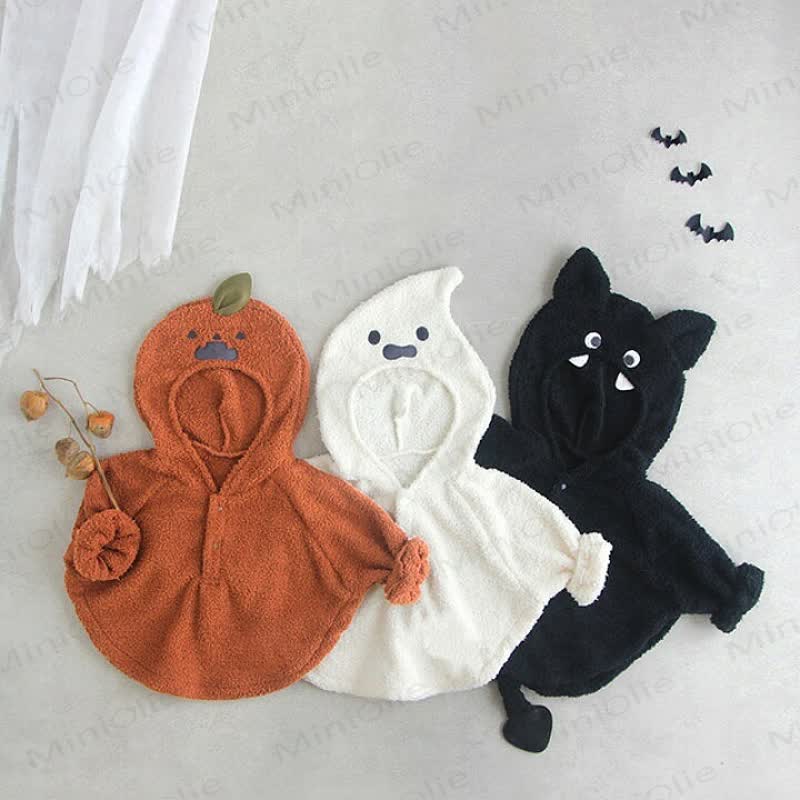 Baby Plush Halloween Hooded Top - image 1
