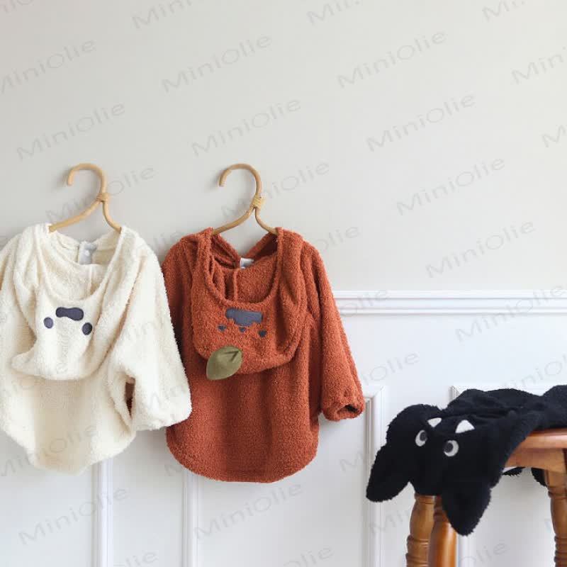 Baby Plush Halloween Hooded Top - image 3