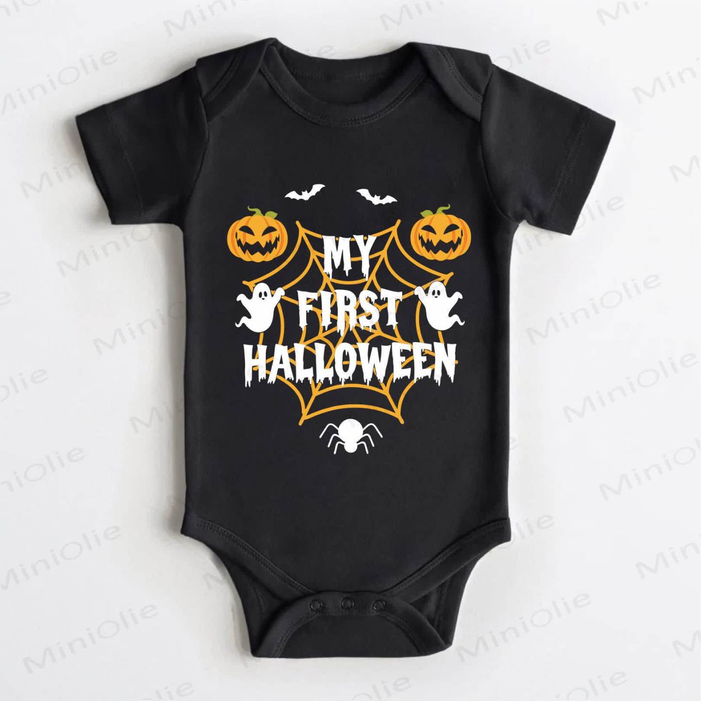 MY FIRST HALLOWEEN Baby Black Bodysuit - Black - 18-24M - image 1