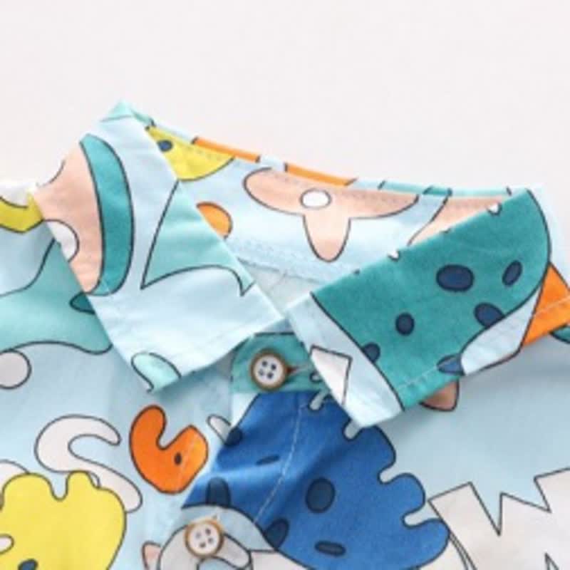 HAPPY Toddler Dino Print Shirt and Pants 2-piece Set - image 5