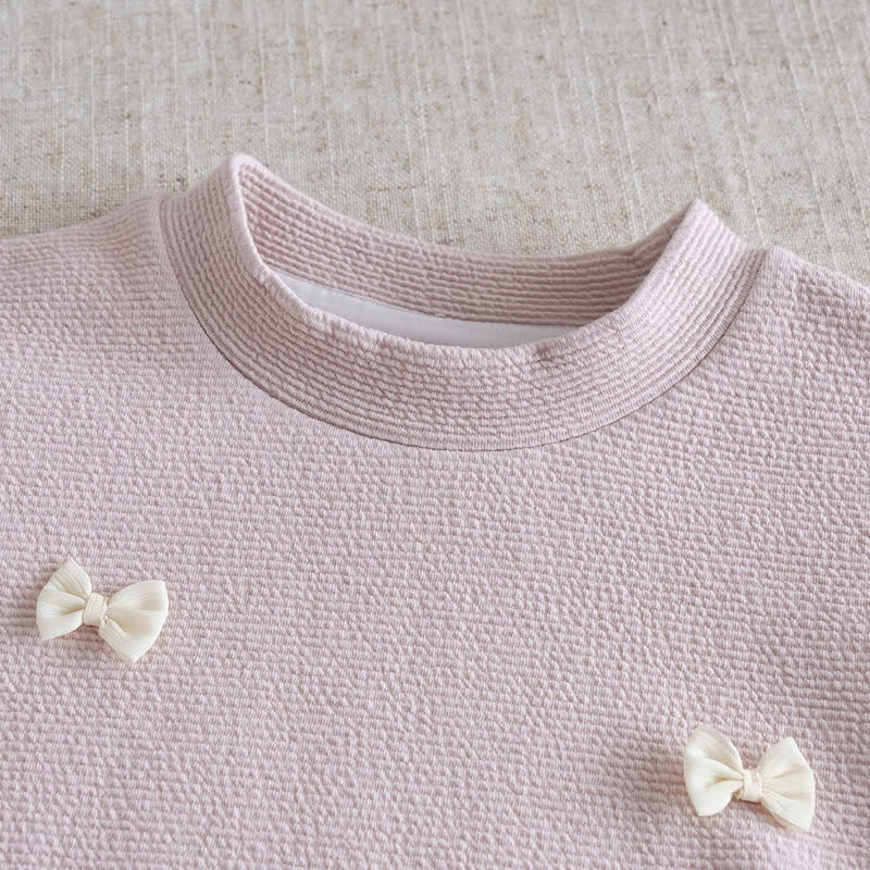 Baby Toddler Girl Pink Blush Lace Top and Pants 2-piece Set - image 3