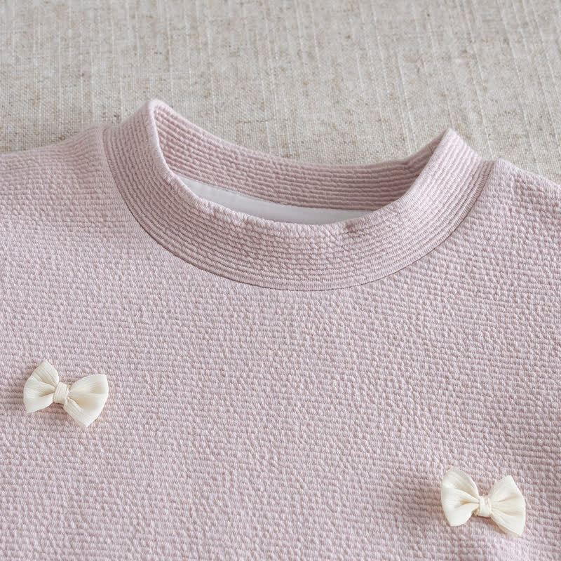 Baby Toddler Girl Pink Blush Lace Top and Pants 2-piece Set - image 3