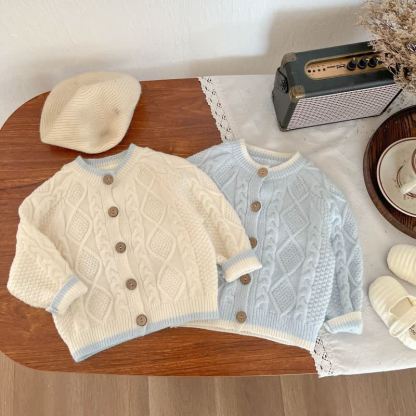 Baby Toddler Cable Knit Cardigan or Bodysuit - image 7