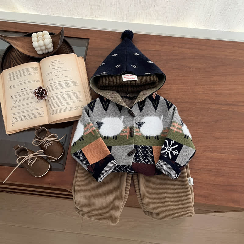 Baby Toddler Pattern Hoodie or Corduroy Pants - image 1