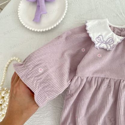 Baby Girl Corduroy Peter Pan Collar Dress and Bodysuit - image 10