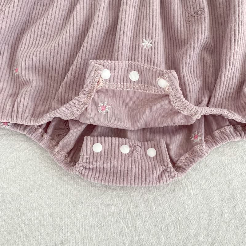 Baby Girl Corduroy Peter Pan Collar Dress and Bodysuit - image 14