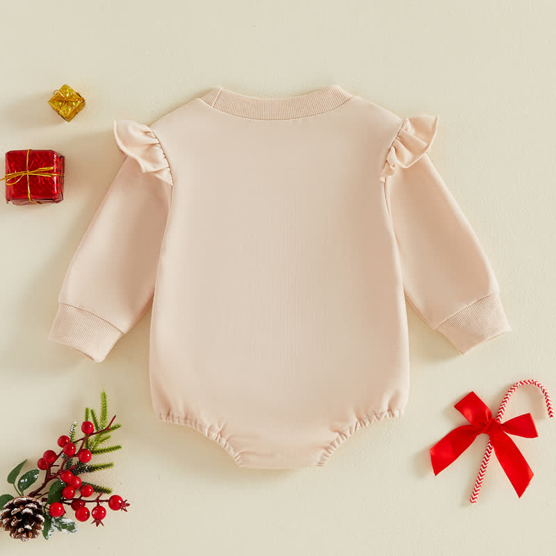 Baby Gingerbread Ruffle Bodysuit - image 2