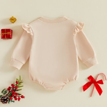 Baby Gingerbread Ruffle Bodysuit - image 2