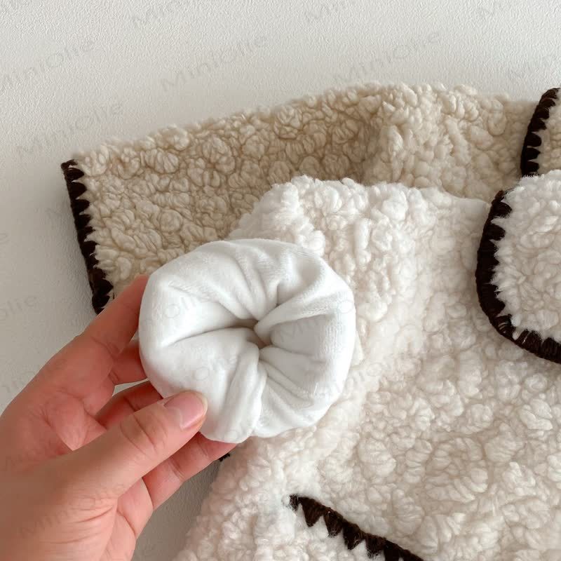 Baby Sherpa Contrast Trim Collar Jacket - image 8