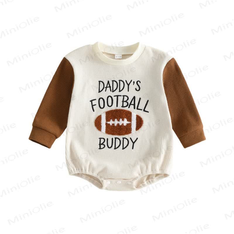 DADDY'S FOOTBALL BUDDY Baby Raglan Graphic Bodysuit - image 9