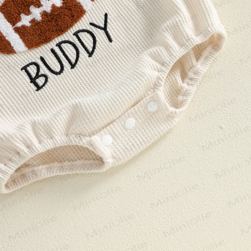 DADDY'S FOOTBALL BUDDY Baby Raglan Graphic Bodysuit - image 7