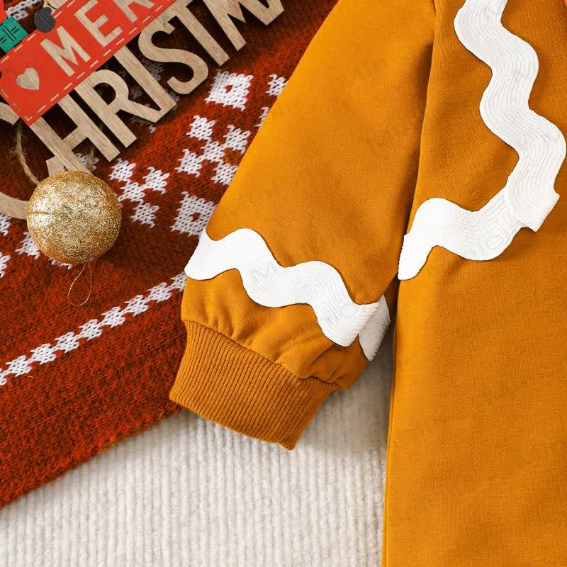 Baby Gingerbread Romper with Hat - image 3