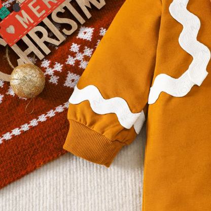 Baby Gingerbread Romper with Hat - image 3