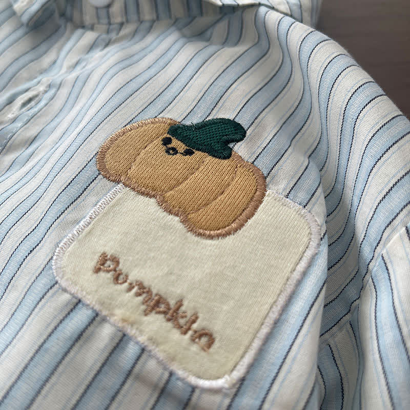 Baby Toddler Boy Plant Applique Pocket Shirt - image 8