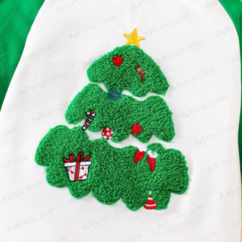 Baby Christmas Tree Long Sleeve Romper - image 4