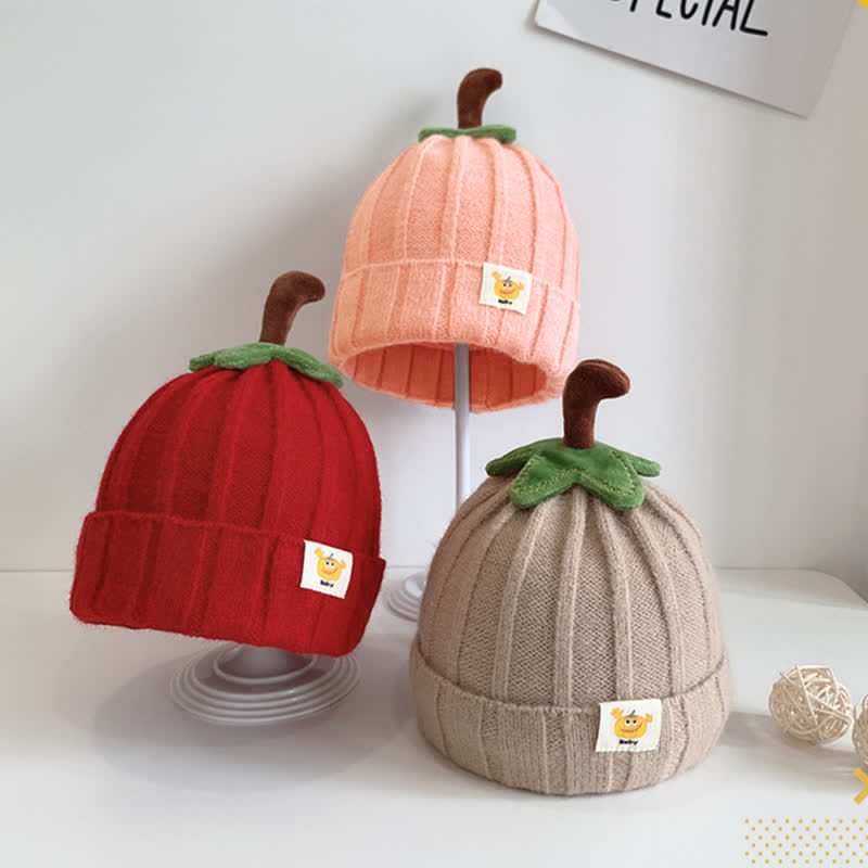 Baby Pumpkin Lovely Knitted Beanie - image 2