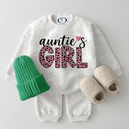 AUNTIE'S GIRL Baby Light Grey Sweatshirt 2-piece Set - Light Grey - 2-3T - image 1