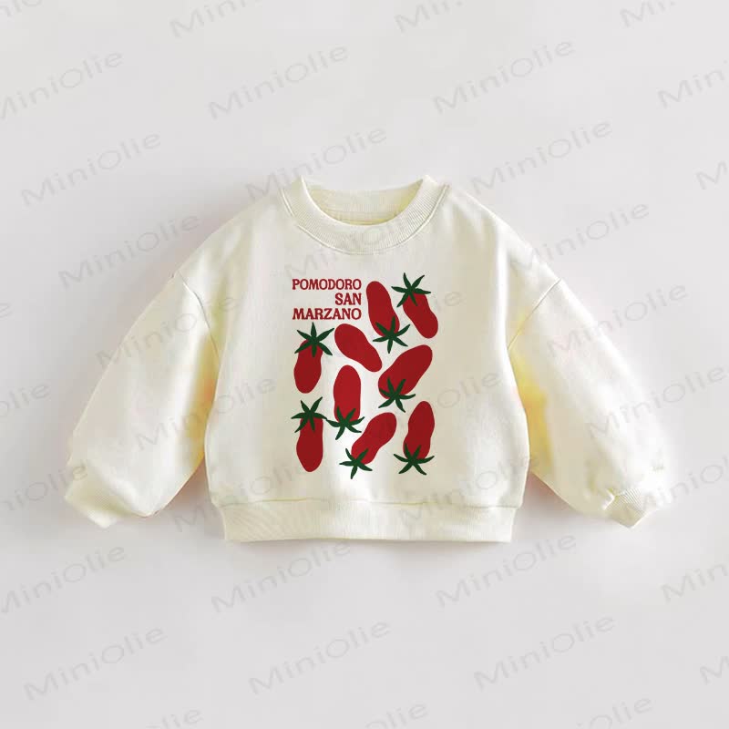  POMODORO SAN MARZANO Baby Toddler Sweatshirt - Cream - 3-5T - image 1