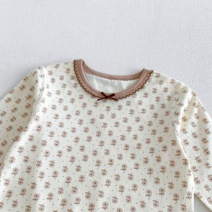 Baby Toddler Girl Cozy Floral Pajama 2-piece Set - image 6