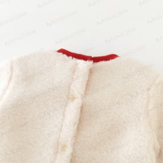 Baby Christmas Stocking Sherpa Romper - image 4