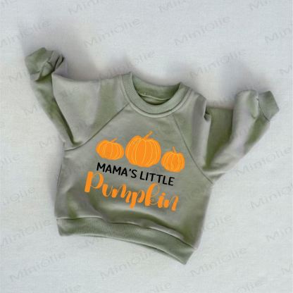 MAMA'S LITTLE PUMPKIN Baby Toddler Grey Green Sweatshirt - Grey Green - 3-5T - image 1