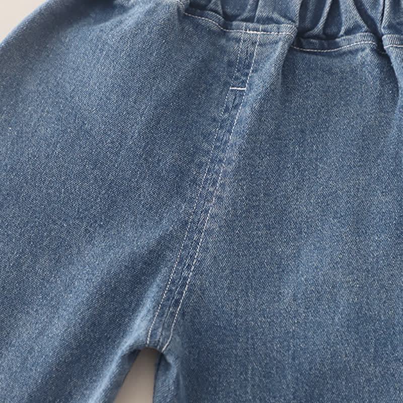 Toddler Baby Girl Tulle Heart Sweatshirt and Denim Pants 2-piece Set - image 15