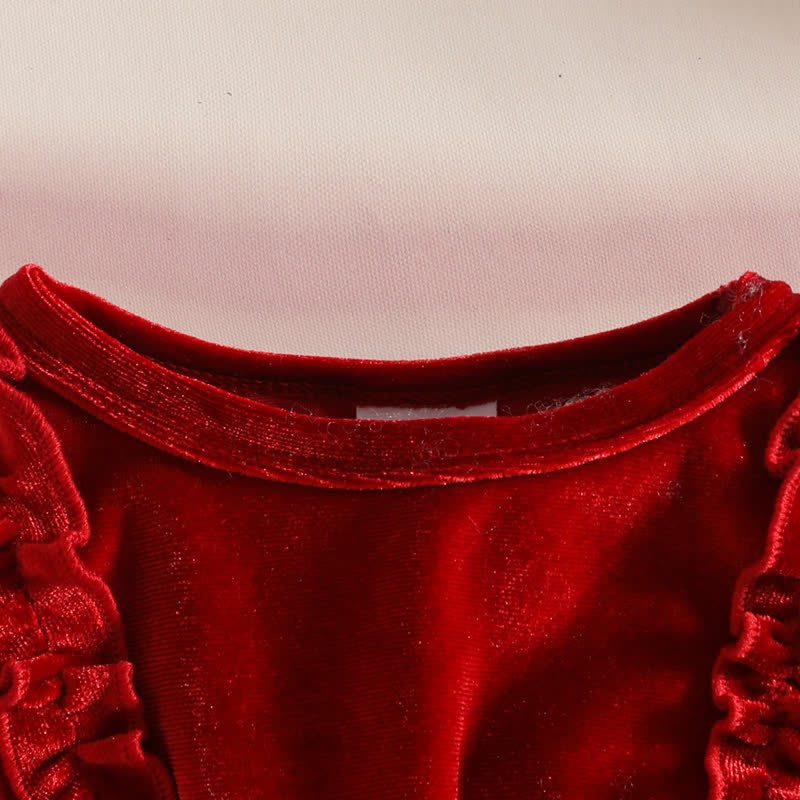 Baby Girl Velvet Butterfly Tulle Dress - image 7
