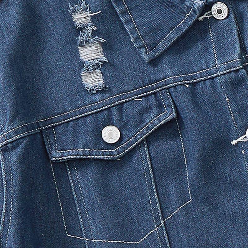 Toddler Kid Bugs and Flowers Print Denim Jacket - image 3