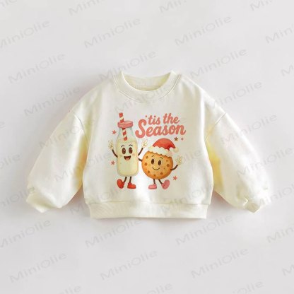 THE SEASON Baby Toddler Milk Cookie Cream Sweatshirt - Cream - 3-5T - image 1