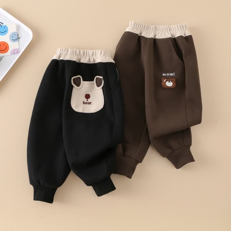 WOW! Baby Toddler Boy Bear Patch Jogger - image 7
