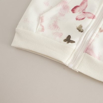 Baby Toddler Girl Butterfly Hooded Jacket and Pants 2-piece Set - image 9