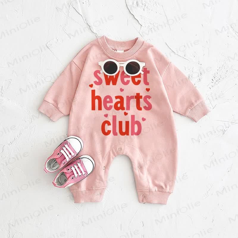 SWEET HEARTS CLUB Baby Love Heart Pink Romper - Pink - 2-3T - image 1