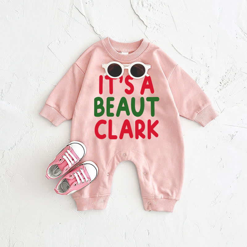 IT'S A BEAUT CLARK Baby Pink Romper - Pink - 2-3T - image 1