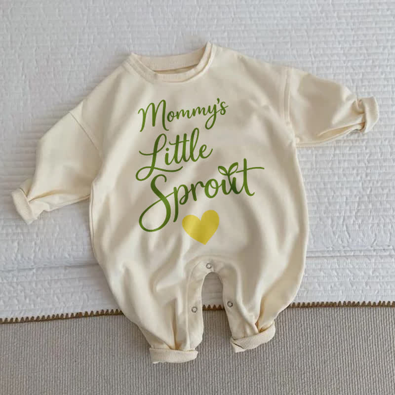 MOMMY'S LITTLE SPROUT Baby Beige Romper - Beige - 2-3T - image 1