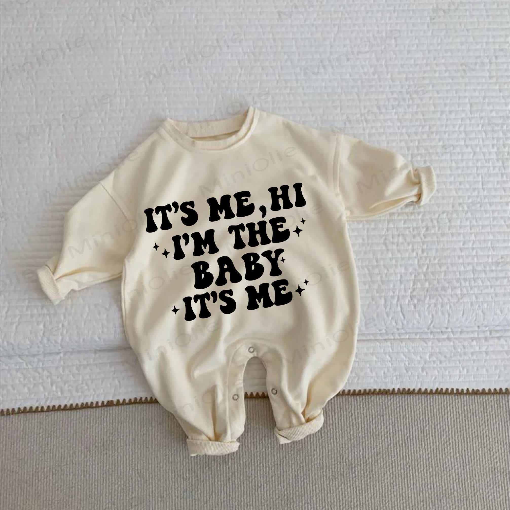 IT'S ME, HI I'M THE BABY IT'S ME Baby Toddler Beige Romper - Beige - 2-3T - image 1
