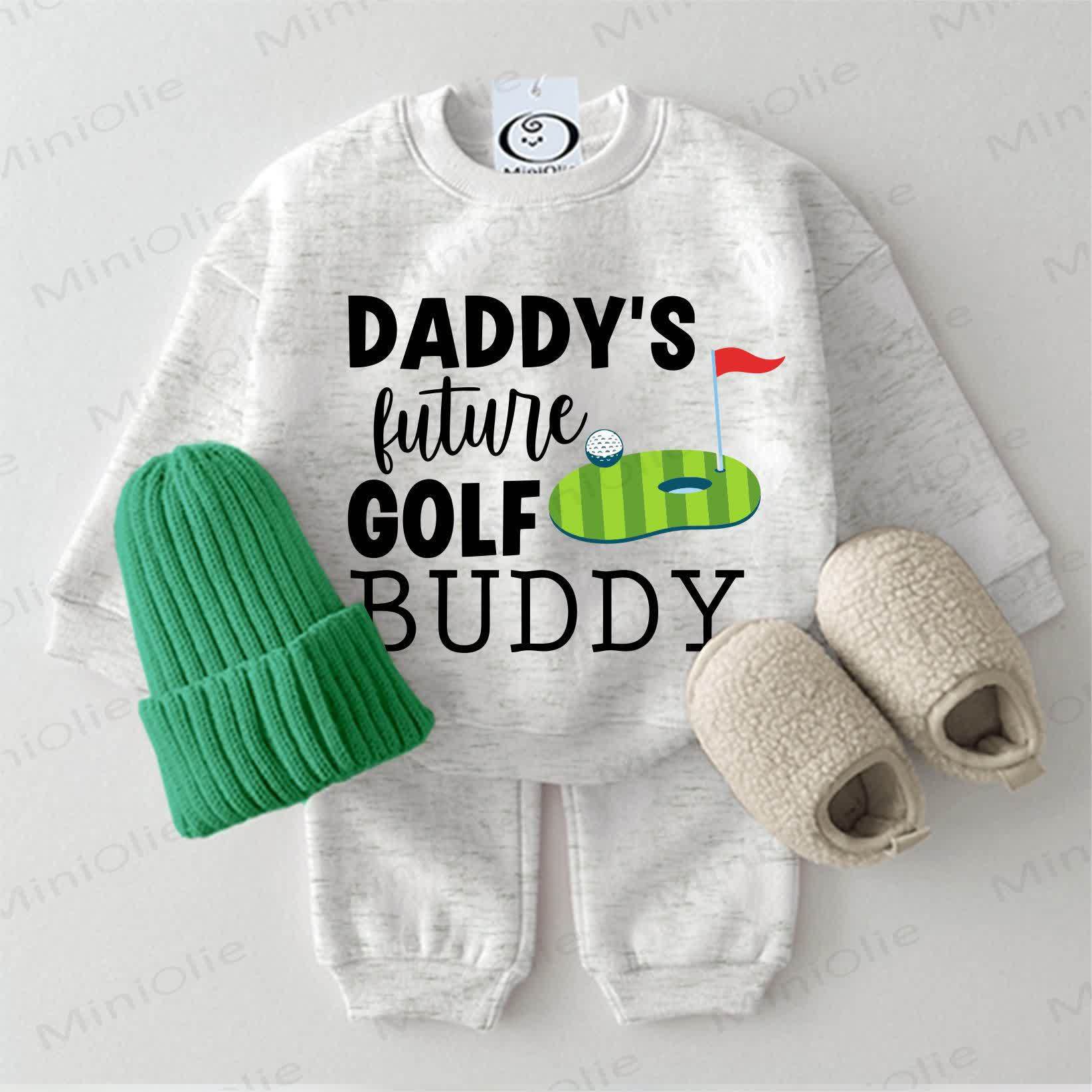 DADDY'S  FUTURE GOLF BUDDY Baby 2-piece Golf Light Grey Set - Light Grey - 2-3T - image 1